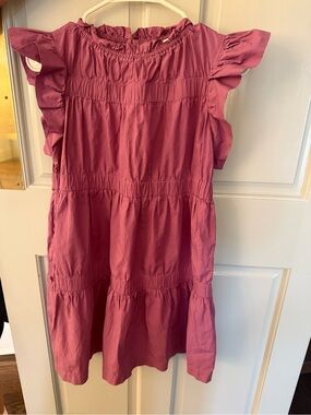 Sea New York ruffle sleeved purple dress Ruffle girls 10